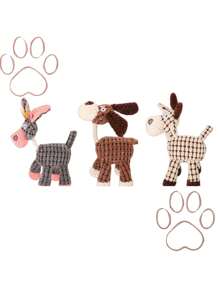 ROPE DONKEY Toy Donkey Plush Animal For Dogs Pet Chew Toy With Whistle Sound - Xám - Xem 5