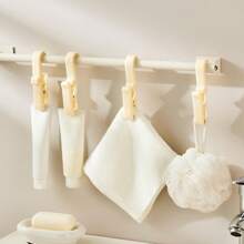 3PCS/1套浴室可旋转毛巾钩洗面奶牙膏倒钩衣柜围巾帽子收纳钩