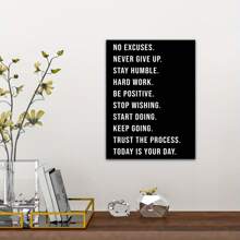 1 Leinwand Hängende inspirierende, motivierende Wandkunst Poster - Positive Zitate für Büro, Fitnessstudio, Wohndekoration - Ermutigungs-Geschenk - Positive Zitate für Wanddekoration - Unternehmer Wandkunst Bilder - Verschiedenfarbig - Übersicht 8