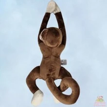 Plush Monkey  Jungle Animals For Children 35cm Baby Gift Toy Layette Antiallergic Baby Affectionate Plush Cushion Niche Girl Boy - 鏽棕色 - 查看 10