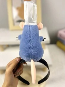 Diadema de Ratatouille, ratita azul kawai 14 cm, peluche para el cabello