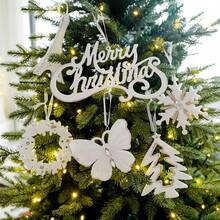 1pc Novo Criativo Acrílico Em Branco Placa De Natal, Decoração De Carta De Natal Para Árvore De Natal, Decoração De Feriado, Natal - Multicolorido - Ver 6