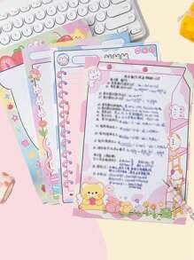 可爱卡通高品质可拆卸不粘便签本B5记事本可爱INS风格草稿纸 - 彩色 - 查看 2