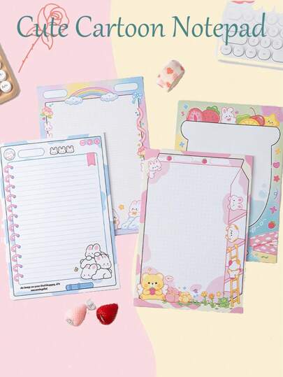 Cute Cartoon High-Quality Removable Unsticky Memo Pad B5 Notepad Cute INS Style Scratch Paper Back To School