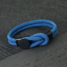 51Luckind Men Rope Bracelet Hand Leisure Accessories 4mm Cord Bracelet Gift For Husband Boyfriend Cool Biker Matching Bracelet - Men's Personalized Bracelet - View 6