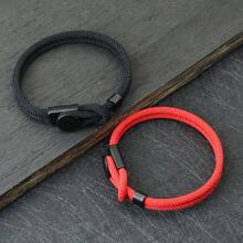 51Luckind Men Rope Bracelet Hand Leisure Accessories 4mm Cord Bracelet Gift For Husband Boyfriend Cool Biker Matching Bracelet - Men's Personalized Bracelet - View 5