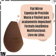 Anatomical Makeup Sponge Flat Mirror Glass Ruby Rose - 鏽棕色 - 查看 2