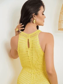 Women Sweater Dresses - Amarillo - Ver 6
