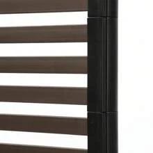 ZhdnBhnos LINSIE Outdoor Privacy Fence Screen Decorative Screen Fence Panels, 3 Ft W X 5 Ft H Tall Divider Screen For Outdoor Garden Backyard Patio, Brown Decor Outdoor Privacy Screen Panels Divider For Security Privacy Screen Fence The Best Gift/Present For Family&Friends Happy Christmas - 棕色 - 查看 7