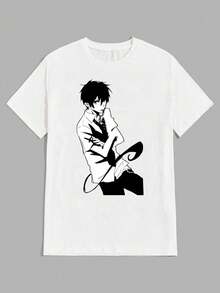 Blue Exorcist Anime T-Shirt Unisex 100% Cotton Streetwear Launch Shipping In Various Colors!! - 白色 - 查看 2