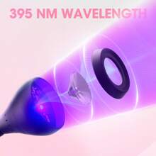 1pc UV Nail Dryer Lamp, LED Portable Nail Lamp With Adjustable 1 Gear, USB Powered Plastic Lamp, Rechargeable, Black, Suitable For Nail Salons And Home DIY