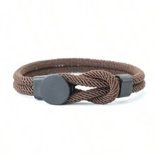 51Luckind Men Rope Bracelet Hand Leisure Accessories 4mm Cord Bracelet Gift For Husband Boyfriend Cool Biker Matching Bracelet - Men's Personalized Bracelet - View 10