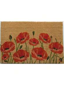 24 X 36 In. Poppy Flower Door Mat - 彩色 - 查看 2
