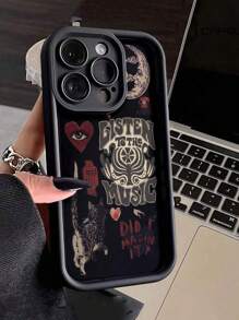 3D 珐琅心形眼睛设计柔软 TPU 防震保护手机壳兼容 Iphone 15 Pro Max、IPhone 13、Samsung Galaxy A50、A12、A32、A52、A72、Redmi 11、12 Pro 等。 - 彩色 - 查看 5