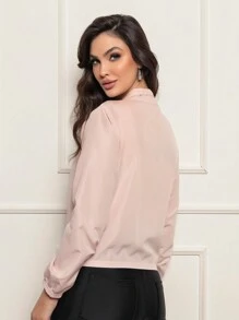 Women's Microfiber Water-Resistant And UV Protection Jacket - Versatility Comfort Style - Rosa Pálido - Ver 5