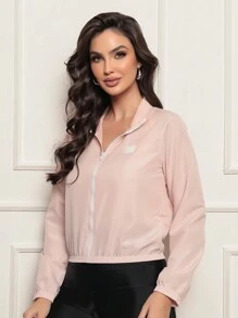 Women's Microfiber Water-Resistant And UV Protection Jacket - Versatility Comfort Style - Rosa Pálido - Ver 4