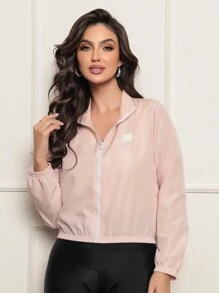 Women's Microfiber Water-Resistant And UV Protection Jacket - Versatility Comfort Style - Rosa Pálido - Ver 1