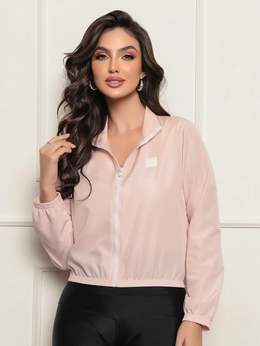 Women's Microfiber Water-Resistant And UV Protection Jacket - Versatility Comfort Style - Rosa Pálido - Ver 1