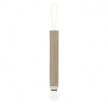 1 件双层皱褶面料时尚印花婴儿奶嘴夹和不锈钢奶嘴夹，适合日常使用 - 彩色 - 查看 28