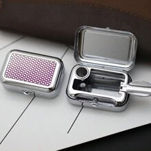 带盖便携式口袋烟灰缸，时尚迷你烟灰缸，适合旅行和户外使用，男孩情人节心形女士情人节 - 彩色 - 查看 16