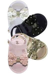 Baby Sandals For Children Nº 13 To 18 New Born Shoes Flower Lace 01.39 - 白色 - 查看 8