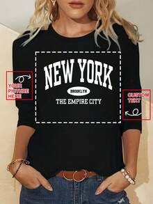 Áo phông nữ tùy chỉnh - Thiết kế áo phông in cá nhân của riêng bạn bằng cách thêm ảnh của riêng bạn (Ảnh gia đình/Ảnh tự sướng) - màu đen - Xem 1