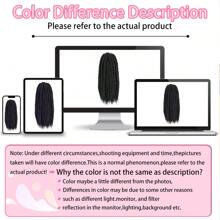 6 Packs Crochet Twisted Braids 14/18 Inch Havana Twisted Crochet Braids Jumbo Senegalese Crochet Braids Pre-Looped Knotless Crochet Braids For Women, Halloween - Black - View 7