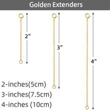 3/90 件女士不锈钢项链延长链 耐用坚固可拆卸项链手链脚链延长饰品制作链