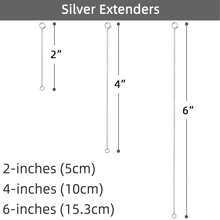 3/90 件女士不锈钢项链延长链 耐用坚固可拆卸项链手链脚链延长饰品制作链