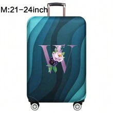 Capas de bagagem, capas de porta-malas, capas contra poeira, 18-32 polegadas, protetor, resistente a arranhões, impressão de corpo inteiro, mala de viagem, capa protetora lavável, acessórios de viagem, suprimentos de bagagem, moda, flor roxa, bolsa para escola, acessórios escolares, material escolar
