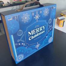 DIY Christmas Advent Calendar - 1pc Paper Advent Calendar Kit With 24 Fillable Boxes, Lid & Multiple Components, Festive Designs For Personalized Holiday Countdown, Gift Giving & Crafting,Christmas Valentine Day