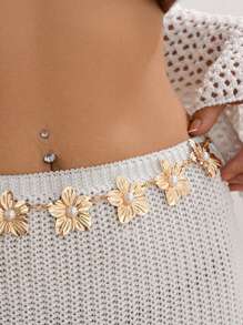 Sexy Belt Waist Chain Starfish Flowers For Women Summer Beach Bikinis Festival Accessories Body Chain Jewelry Accessories Clothing Accessory Valentines - Multicolor - View 7