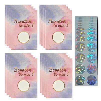 60 tarjetas rascables - perfectas para vacaciones, citas de parejas, regalos para novio/novia, incentivos para empleados, bodas, cumpleaños y fiestas, ideales para tarjetas de regalo para pequeños negocios (tinta, azul polvo premium)