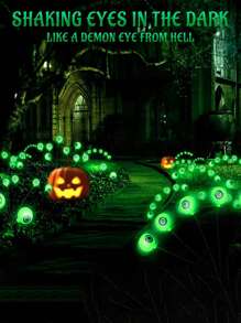 LED 太阳能眼球灯、户外庭院通道灯、发光节日装饰灯串