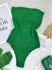 SHORT-FIT BODY WITH SEXY BULGE - Green - View 2