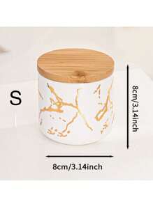 1 件北欧风格带盖陶瓷罐，厨房食品储存罐，适用于谷物、干果、糖果、咖啡、茶，适合户外、婚礼、派对、礼物、生日、圣诞节 - 白色 - 查看 13