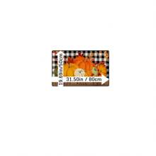 1pc Autumn Pumpkin Print Carpet, Thanksgiving Pumpkin & Maple Leaf Checkered Rug For Kitchen, Living Room, Entryway, Decorative Machine Washable Non-Slip Floor Mat, Great Fall Gift For Family & Friends