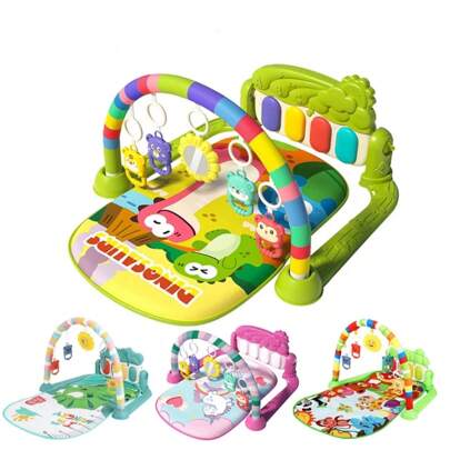 Baby Play Mat, Newborn Piano Kick & Fitness Rack, 0-12 Months Infant Indoor Activity Mat, Children's Game Beneficial For Developing Motor Skills And Coordination, Early Education Learning Interactive Play Mat For Boys And Girls, Multifunctional Kick Piano Toy For Babies In Autumn