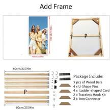 1 pièce Affiche sur canevas photo personnalisée avec cadre en bois DIY ou sans cadre, impression personnalisée de votre photo sur canevas, décoration murale à accrocher, cadeau pour les couples, anniversaires pour petite amie, petit ami, épouse, mari, mère, père, anniversaire, remise des diplômes, Slow Summer Living