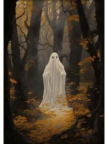 1 件复古黑暗学院哥特式幽灵猫乌鸦海报和印刷品帆布画墙壁艺术万圣节图片适用于房间家居装饰无框架万圣节派对、圣诞节装饰 - 彩色 - 查看 24