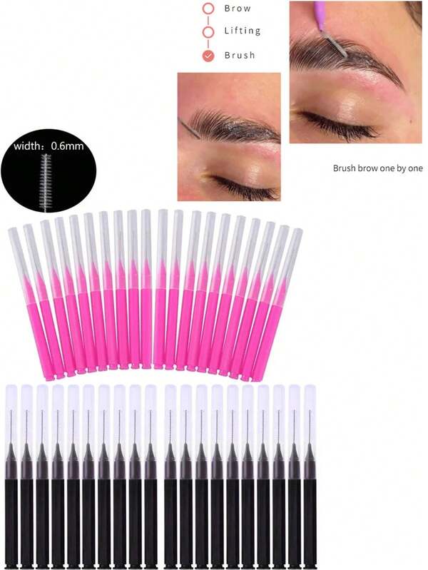 30pcs/50pcs Mini Disposable Eyebrow Brush, Bendable Micro-Mascara Applicator Makeup Tool For Ladies Eye Makeup