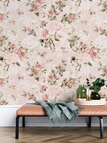 1 Roll Modern Luxury Green Plant/Floral/Animal Wallpaper, Self-Adhesive Wallpaper For Bedroom, Living Room, Bathroom, Waterproof Scratch-Resistant Thicker Wallpaper