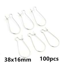 100入耳環鉤耳線耳飾配件 DIY珠寶手工配件 - Earring hoops - 查看 15