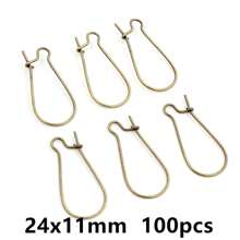 100入耳環鉤耳線耳飾配件 DIY珠寶手工配件 - Earring hoops - 查看 14