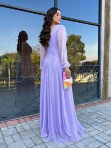 Women Dresses - Màu Lilac Tím - Xem 2