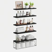 Kệ phòng tắm 3/5 tầng, Trang trí tường, Kệ nổi gắn tường, Kệ phòng tắm trên bồn cầu có lan can kim loại, Trang trí kệ tường phòng, Kệ lưu trữ giấy vệ sinh Farmhouse, Cho phòng tắm, Phòng khách, Phòng ngủ, Lưu trữ và trang trí tường bếp, Trang trí phòng Trang trí phòng tắm Nhà Tổ chức phòng tắm Mùa hè Trở lại trường - Nhiều màu - Xem 15