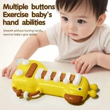 Jouets musicaux créatifs pour bébés, jouets de piano musical pour bébés, jouets de piano girafe convenant aux enfants âgés de 18 mois à 2 ans, cadeaux d'anniversaire et de Noël pour bébés