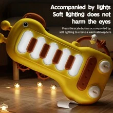 Jouets musicaux créatifs pour bébés, jouets de piano musical pour bébés, jouets de piano girafe convenant aux enfants âgés de 18 mois à 2 ans, cadeaux d'anniversaire et de Noël pour bébés
