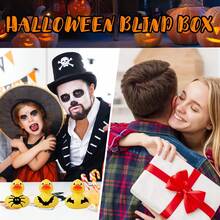 1set Halloween Duck Blind Box Comes 24 Grid Decoration Rubber Duck Toy Gift Box For Halloween - Black - View 8