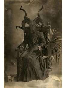 1 件万圣节黑暗学院派艺术黑死病海报印刷品适用于客厅家居装饰北欧哥特式恐怖女巫帆布画墙画无框架 - 彩色 - 查看 25